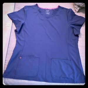 HeartSoul Navy Blue Scrub Top